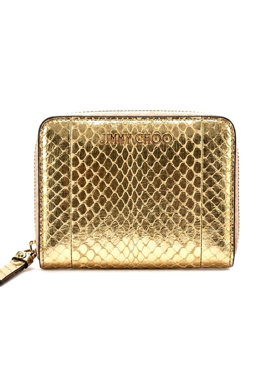 Jimmy Choo Handbags - Jimmy Choo Regina Metallic Gold Python Leather Wallet